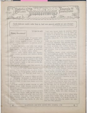 Mažosios Lietuvos Jaunimas 1932 m. 