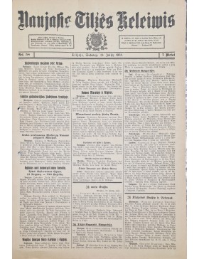 Naujasis Tilžės keleivis. 1930 m. Nr. 58.