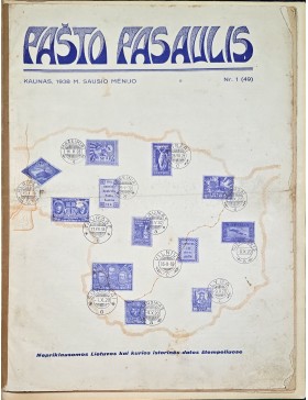 Pašto pasaulis. 1938 m. Nr.1