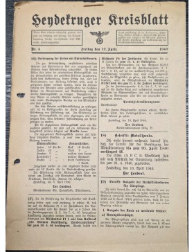Heydekruger Kreisblatt. 1940 m. Nr.4. 