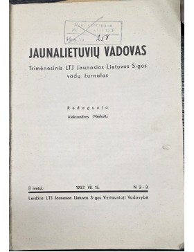 Jaunalietuvių vadovas 1937 m. Nr.2-3