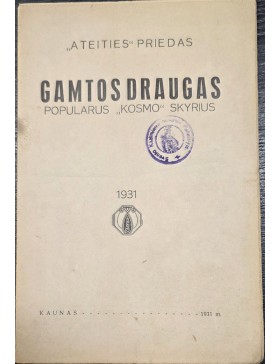 Gamtos draugas 1931 m.