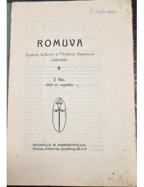 Romuva 1922 m. Nr.2