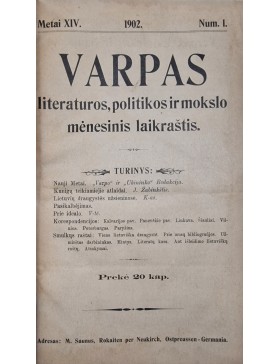 Varpas 1902 m. 