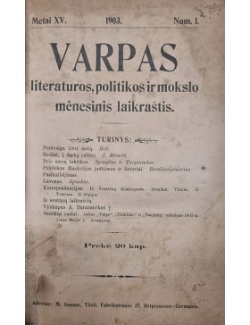 Varpas 1903 m. 