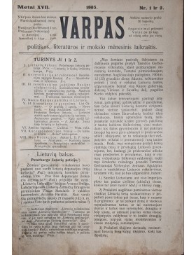 Varpas 1905 m. 