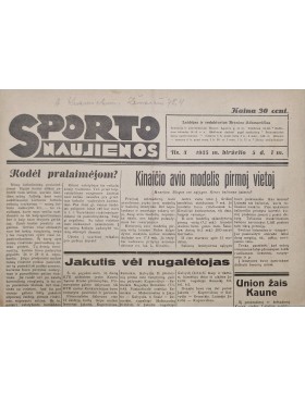 Sporto naujienos 