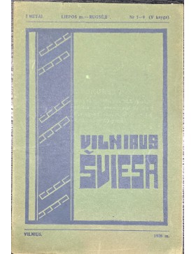 Vilniaus šviesa 1928 m. Nr. 7-9. 