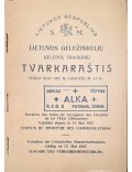Lietuvos geležinkelių keleivių traukinių tvarkaraštis. Veikia nuo 1927 m. gegužės 15 d.