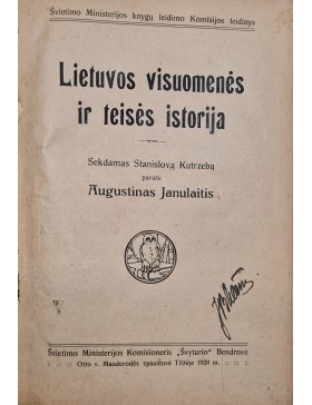 Lietuvos visuomenės ir teisės istorija