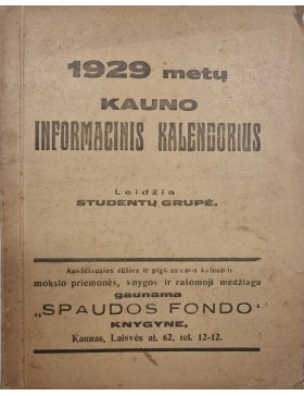 1929 metų Kauno informacinis kalendorius