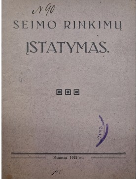 Seimo rinkimų įstatymas 