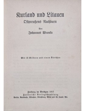 Kurland und Litauen Ostpreussens Nachbarn