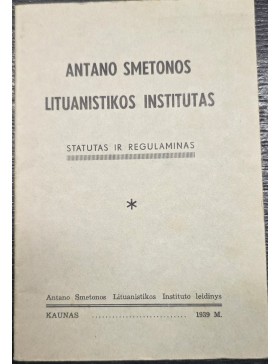 Antano Smetonos Lituanistikos institutas Antano Smetonos Lituanistikos institutas
