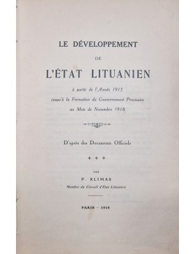 Le Developpement de L'etat Litauen