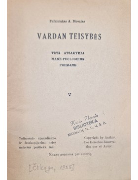 Vardan teisybės