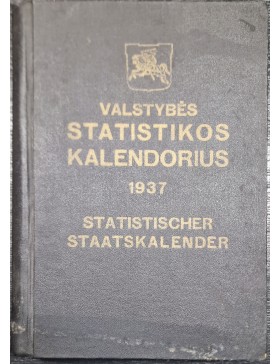 Valstybės Statistikos kalendorius 1937 m.